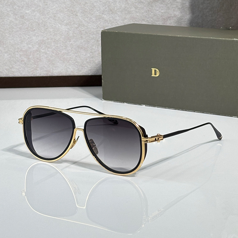 DTS Navigator Mens Designer Sunglasses OUTRCRAFT White gold grey Lenses Sunglasses For Women Trendy street shooting Vacation Driving daily outfit Shades DTS188