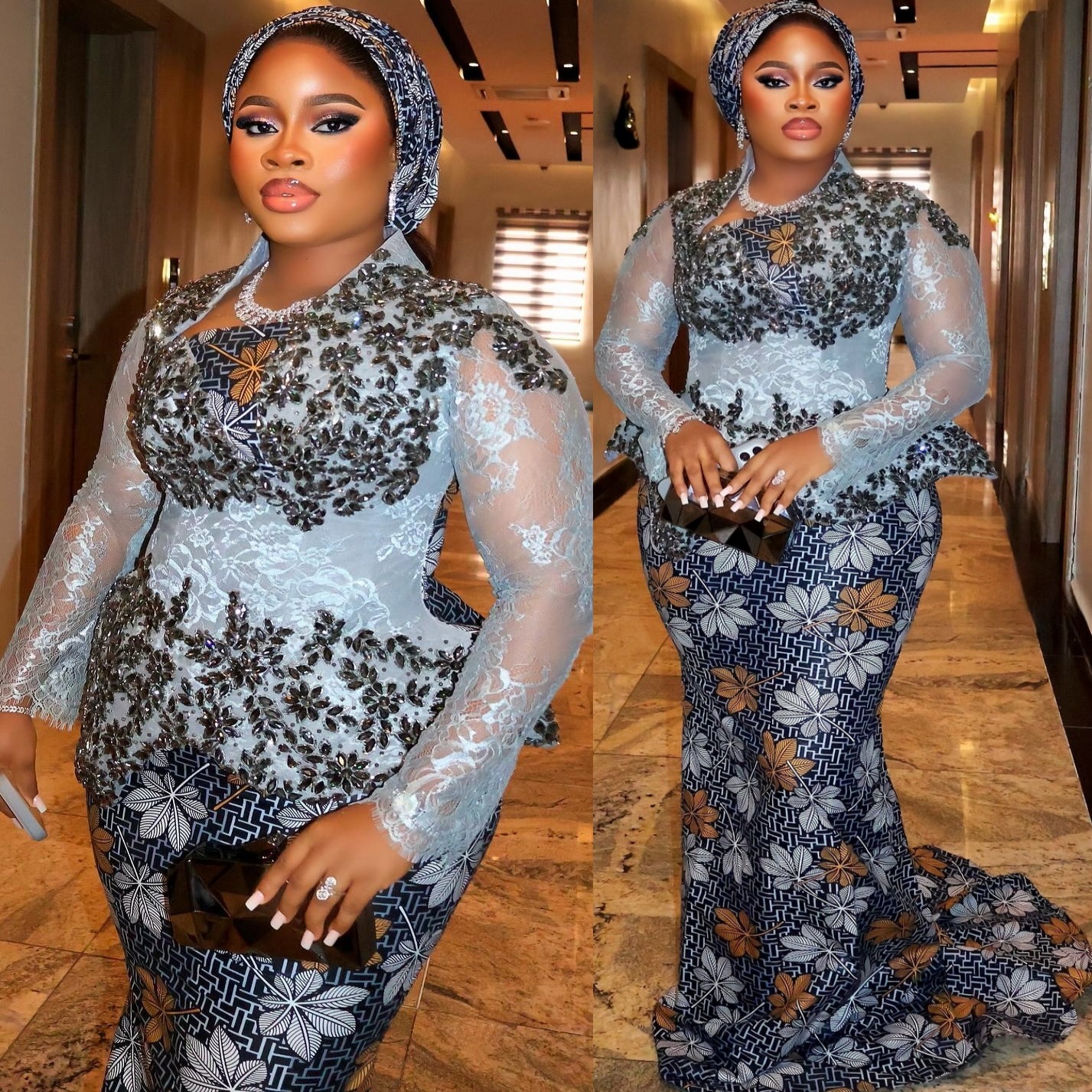 Aso Ebi Silver Mermaid Prom Dresses 2026 Lace Crystals Printed Evening Formal Party Second Birthday Engagement Gowns Plus Size Dress For Special Occas