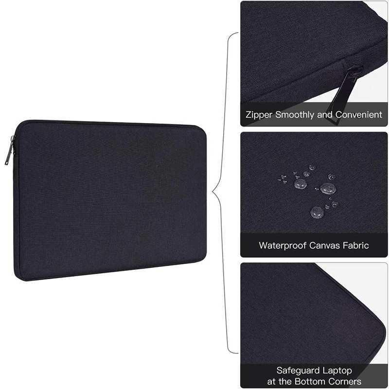 Portable Laptop Sleeve Bag Case Soft Cover 11 12 13 14 15 156 Inch for Macbook Huawei Xiaomi HP Dell Lenovo Laptop HandbagT251208