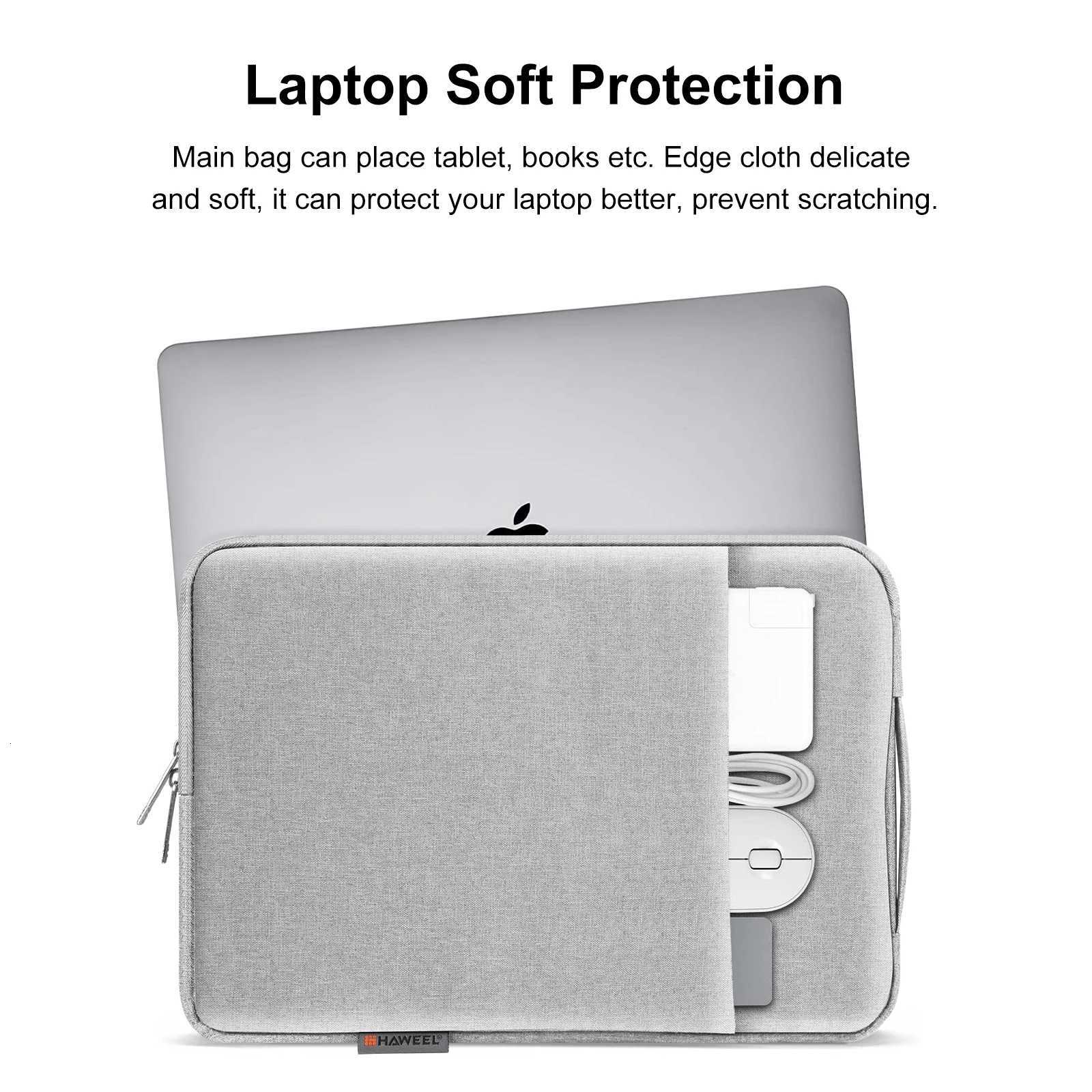 HAWEEL Waterproof Laptop Sleeve Case Notebook Handbag Macbook Bag Handle For 15-167 inch14-15 inch125-135 inch LaptopT251208