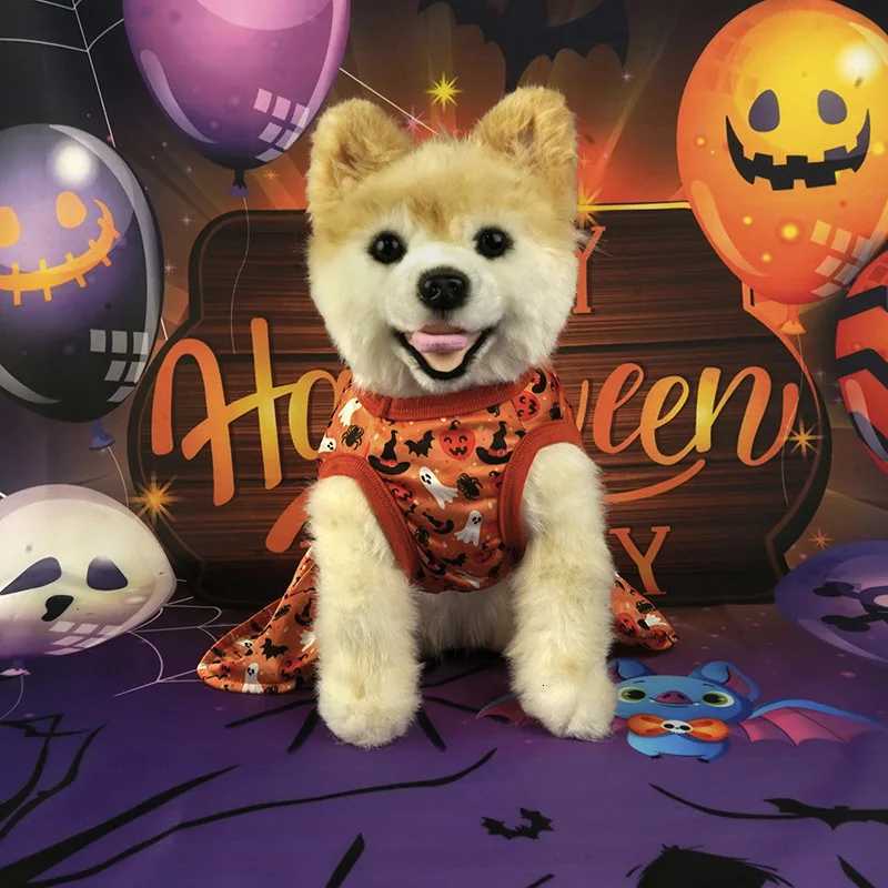Halloween Dog pumpkin Clothes Chihuahua Yorkie Dress Funny Pet Clothing Dress Dog Costume Apparel Small Dogs Pet Supplies M251208