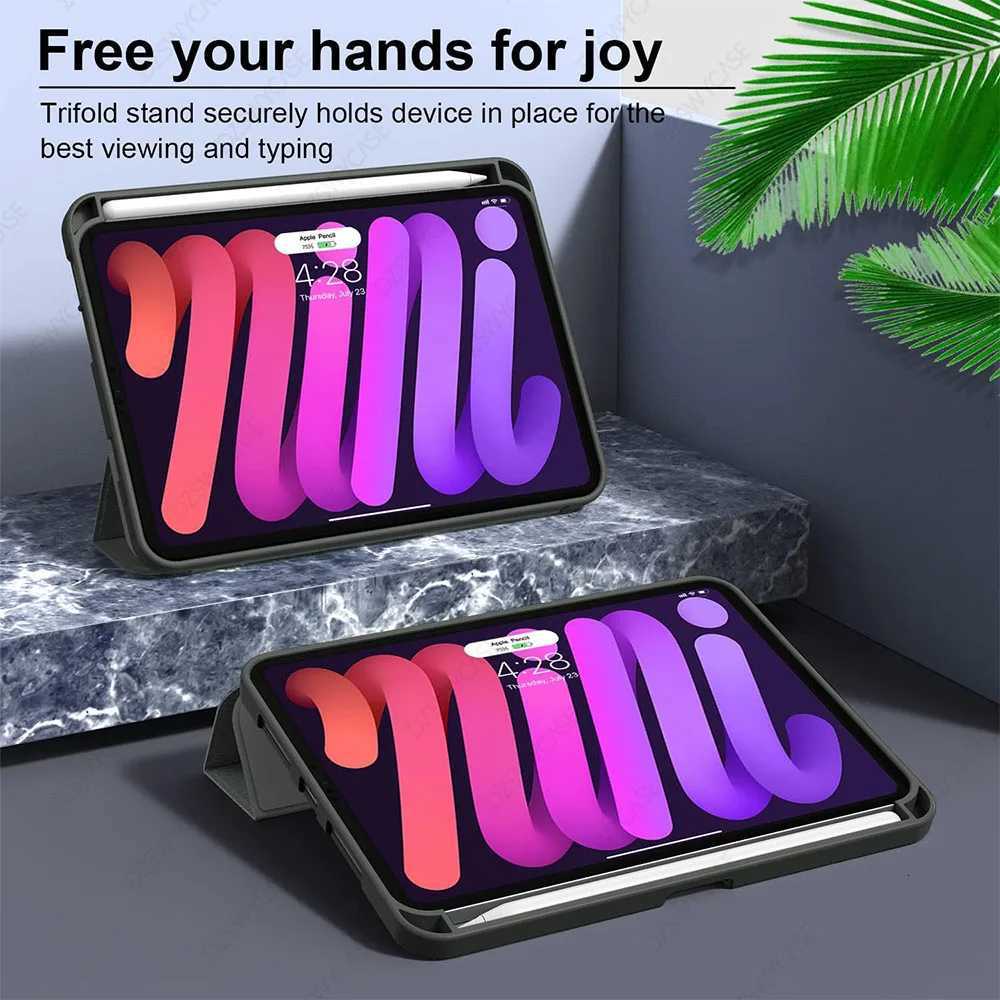 For iPad Mini 7 A17 Pro Case 2024 for iPad Mini 6 Case 2021 with Pencil Holder Cover for iPad Mini 7th/6th Generation 83 inch C251208