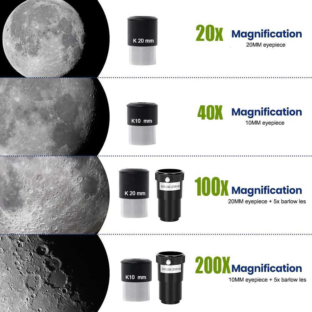 BORWOLF AZ80400 Astrony Telescopes for Adts 80mm Aperture 400mm AZ Mount 200X HD for Moon Stargazing and Bird Watching C251208