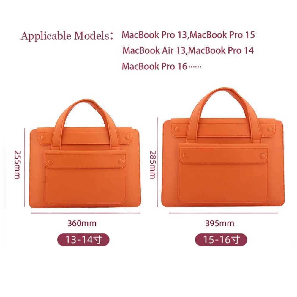 PU Laptop Bag for MacBook Air 13 Pro 14 16 Lenovo Samsung DELL HP 13/14/15/16 Inch Notebook Simple Liner Bag Computer SleeveT251208