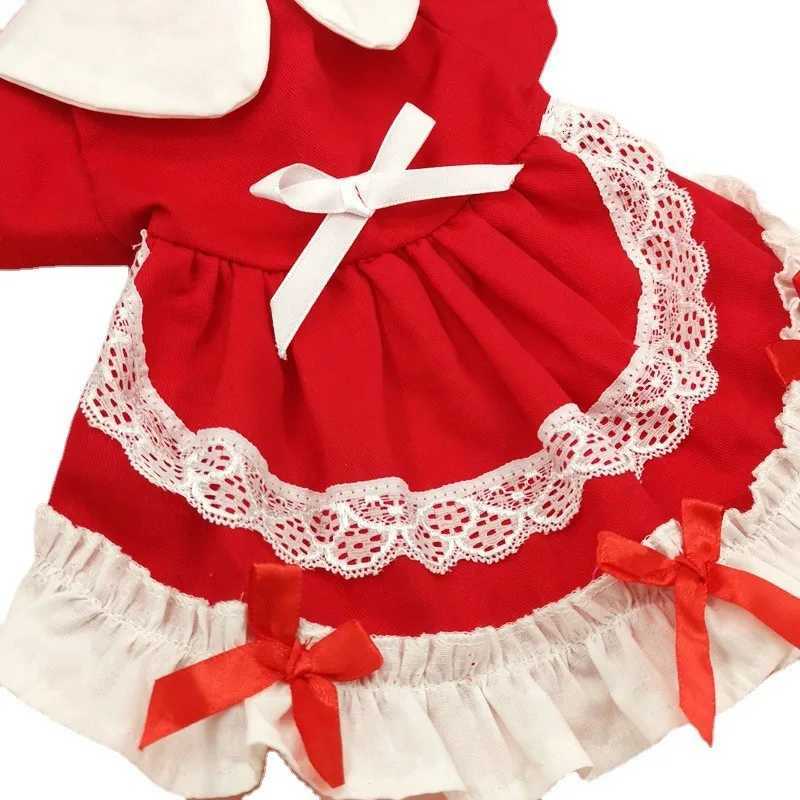 Pet Christmas Maid Dress Dog Clothes Cute Lace Cake Dress Sweet and Lovely Pet Clothes Cat Dress Dog Dresses for Small Dogs M251208