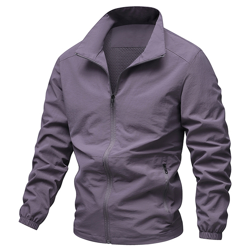 Korean Style Casual Jogger Jacket Breathable Lightweight Fabric Perfect For Spring Fall