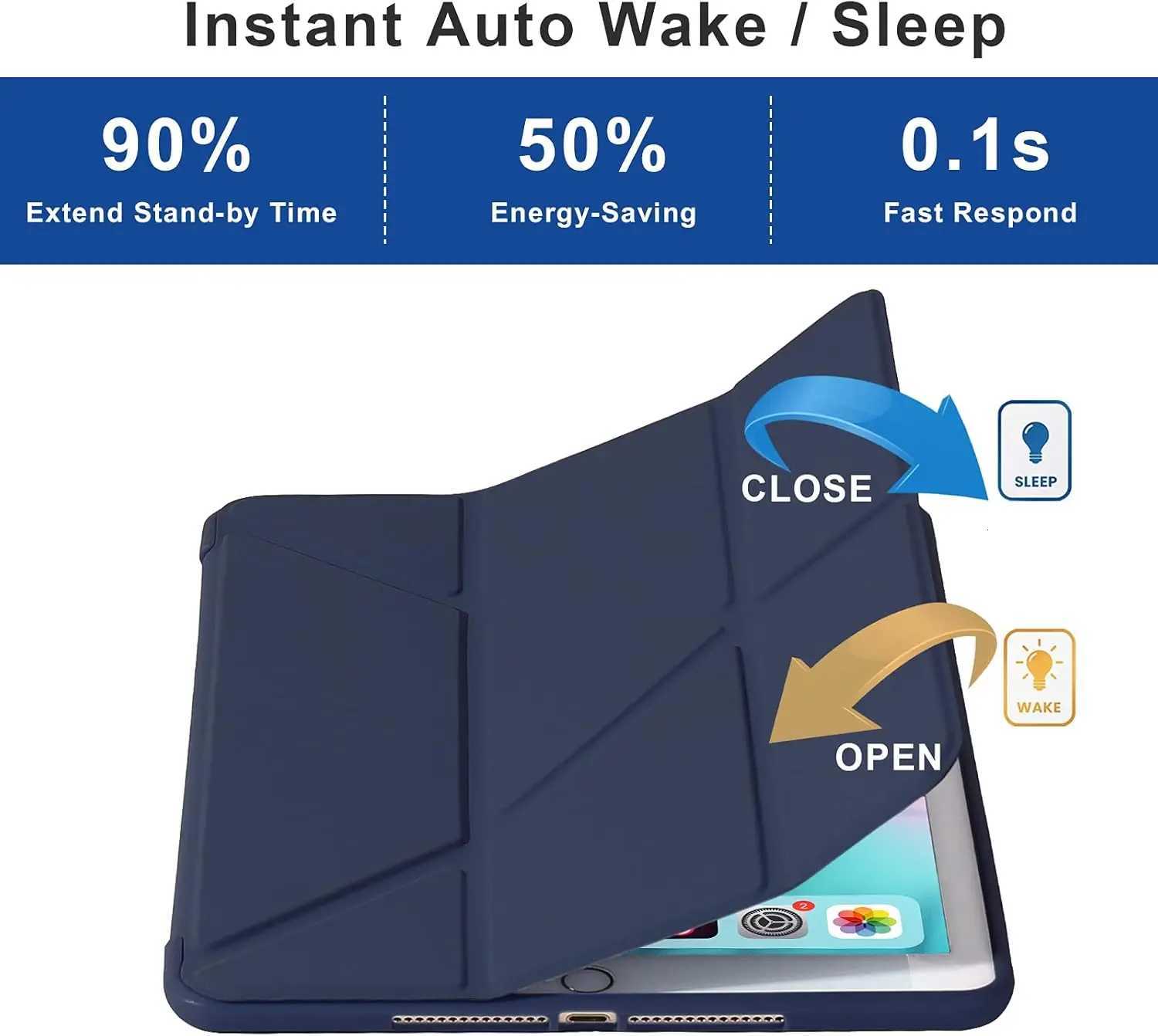 Y-Folded Case For iPad a16 11th Gen 2025 11inch/ iPad 10th Generation 2022 109inch Trifold Stand TPU Soft Back Tablet Cases C251208