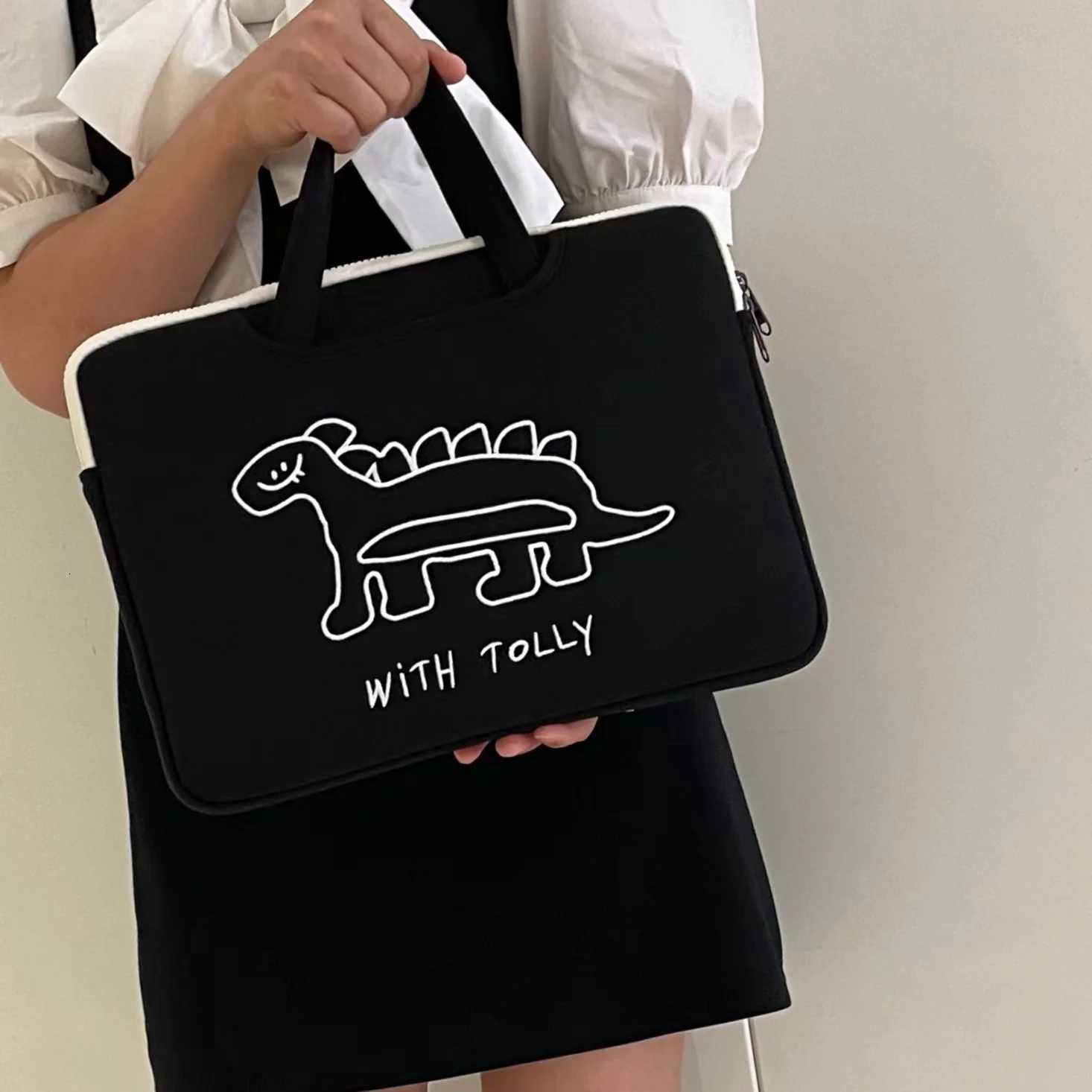 Korea Cartoon Laptop Handbag133/136/14/15/156/16Inch Notebook Accessories For Macbook Lenovo Huawei Xiaomi Samsung Case BagT251208