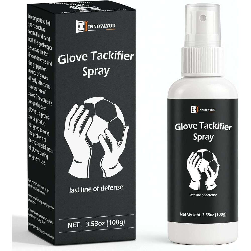 INOVOYOO Glove Grip Spray, Increased Holding Power and Stickiness Goalkeeper Gloves Spray