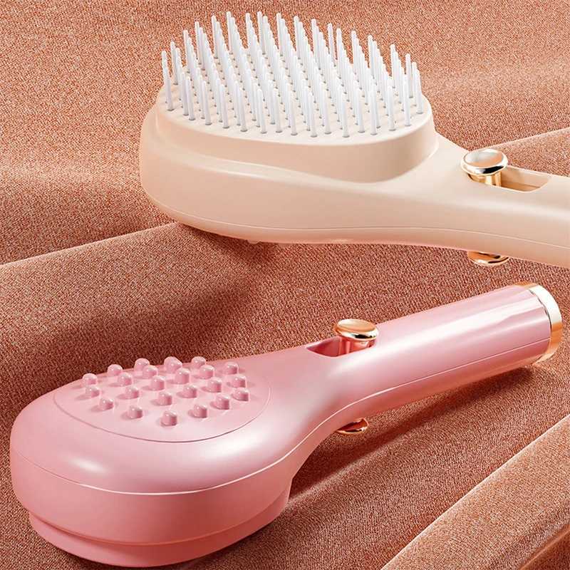 Pet hairdressing comb massage comb cats and dogs universal anti-static silicone soft teeth to clean floating hair retractable M251208 - view 7