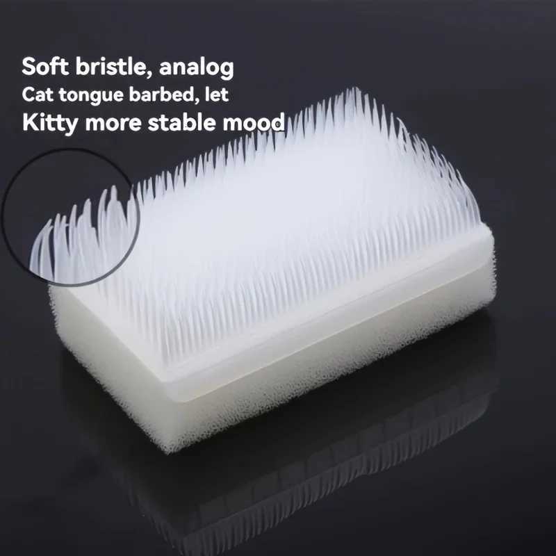 1pc Soft Bristle Cat Tongue Sensory Brush-Anaus To A Mother Cats TongueComforting Pet Grooming ToolIdeal for Styling Cats M251208 - view 3