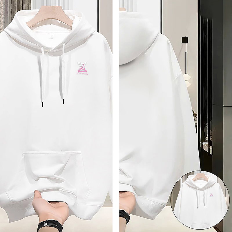 Designer Men's Hoodies & Sweatshirts hooded zip-up sweatshirt V-neck luxury winter and spring unisex trendy loose-fit outerwear