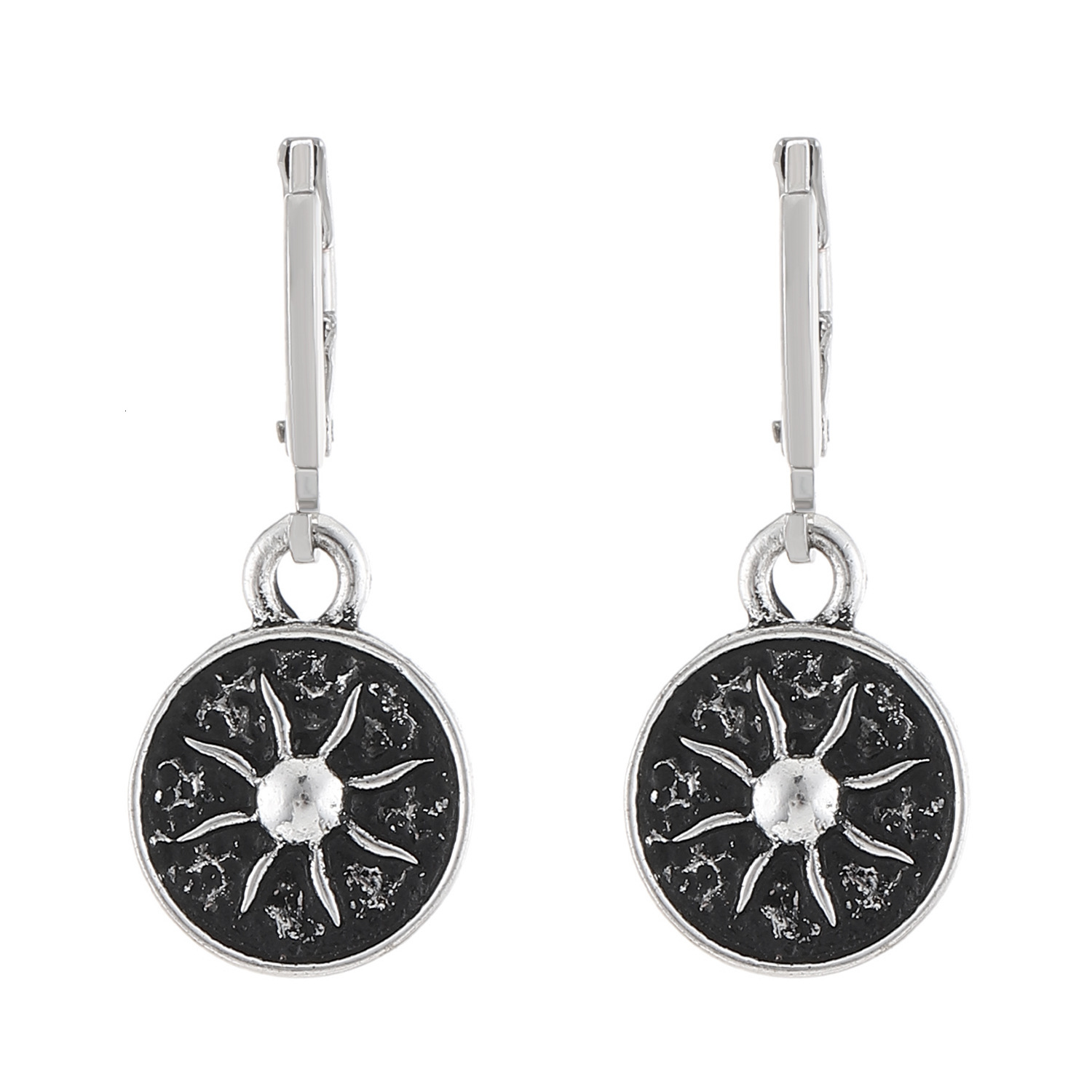 New Small Sun luxury Earrings For Women, Ins Style, Three-Dimensional Carved free shipping Round Clips, Ethnic Style designer Ear Jewelry