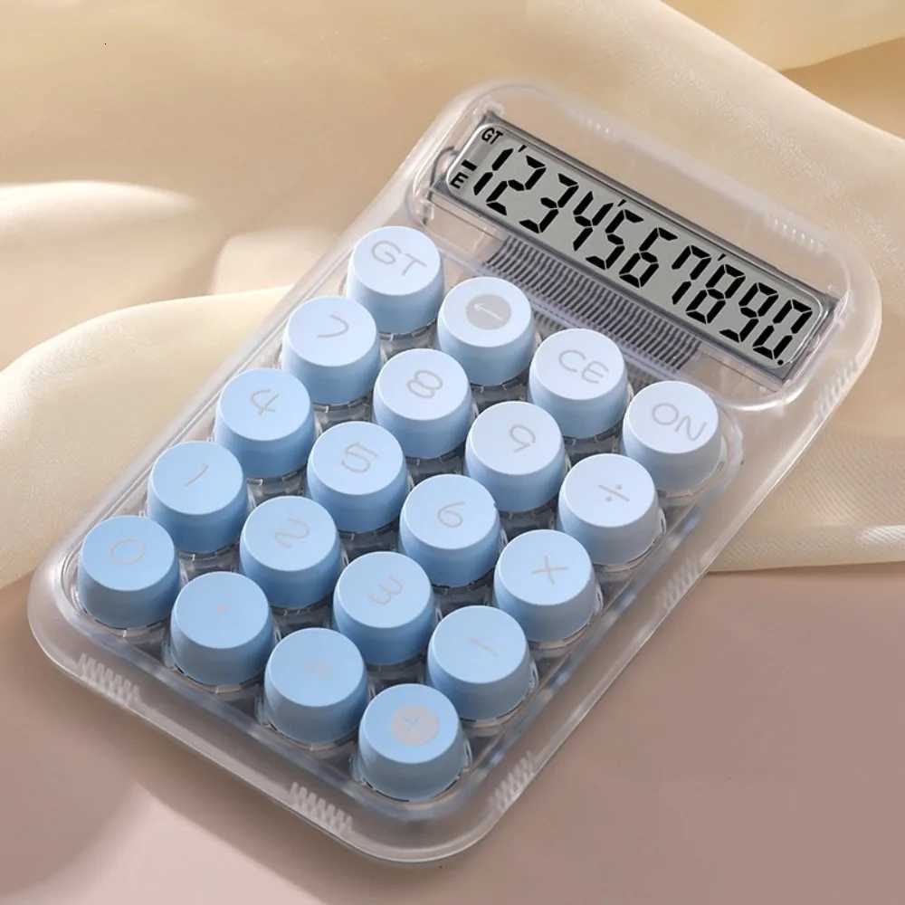 Widescreen Transparent Electronic Calcator 10 Digits Display Creative Transparent Pretty Calcators Colorf Portable H251208