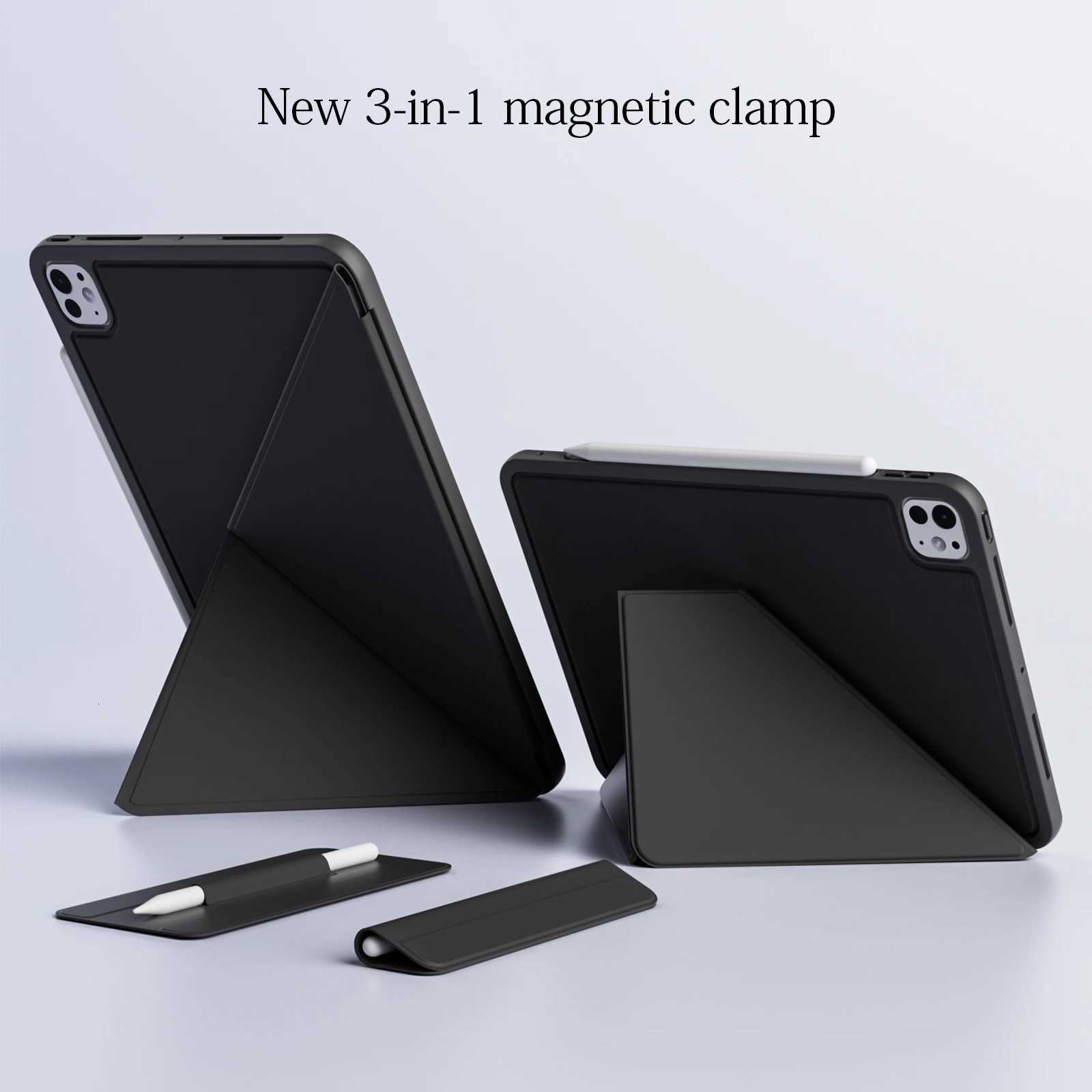 2025 Magnetic clip protective Cover for iPad Air 11 M3 M2 Tablet Case For for iPad A16 11th 109 11 Pro 129 6th Magnetic Clip C251208