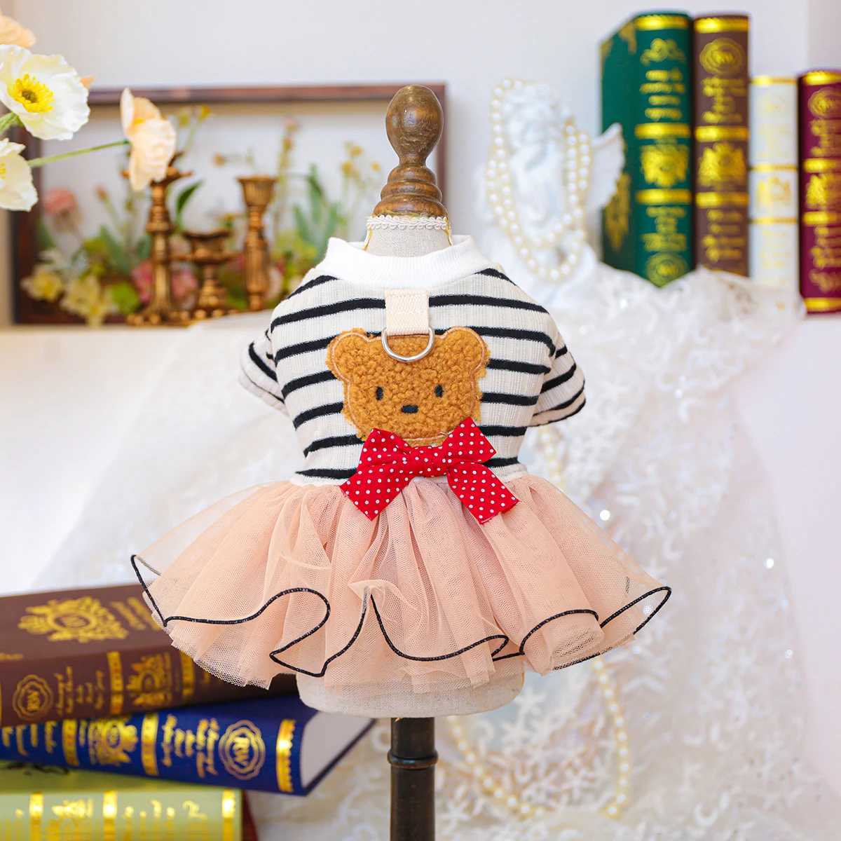 Feifei Bear Puffy Dress Pet Clothes Dog Cat Hair Loss Summer Hair Loss Wedding Dress M251208