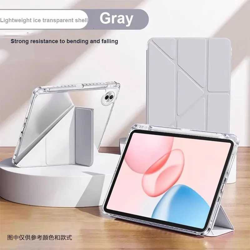 New PC Acrylic Y-Folding Flip Case for Honor Pad 10 121Inch 2025 HEY3-W00 W10 Pad9 GT X9a V9 X9Pro 115 X8a Cover with Pen Slot C251208