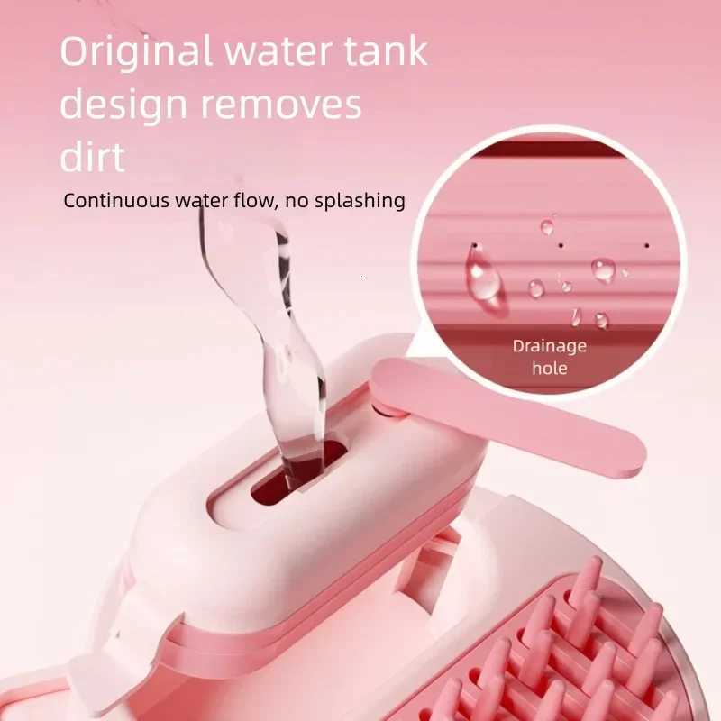 Pet Steam Massage Brush Dog Comb Soft Round Head Hair Removal Comb Safe for Cats And Dogs Universal Grooming Accessory M251208 - view 4