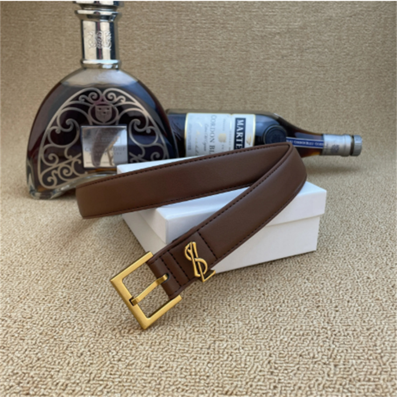 Leather designer belt for women designer belt black casual ceinture luxe smooth buckle 2.5cm width waistband womens belts designer cintura womens cintura YS