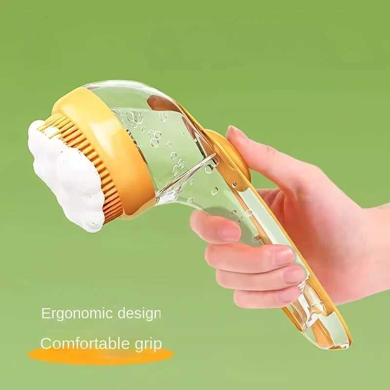 1PC Pet dog bath brush long handle massage brush grooming device for cats and dogs a special tool for washing dogs M251208 - view 3