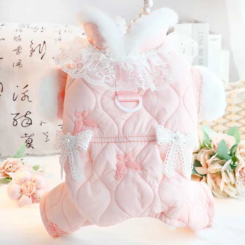 Autumn Winter Dog Clothes Thick Warm Four-legged Cotton Coat Full-body Clothes Apparel For Small Dogs M251208
