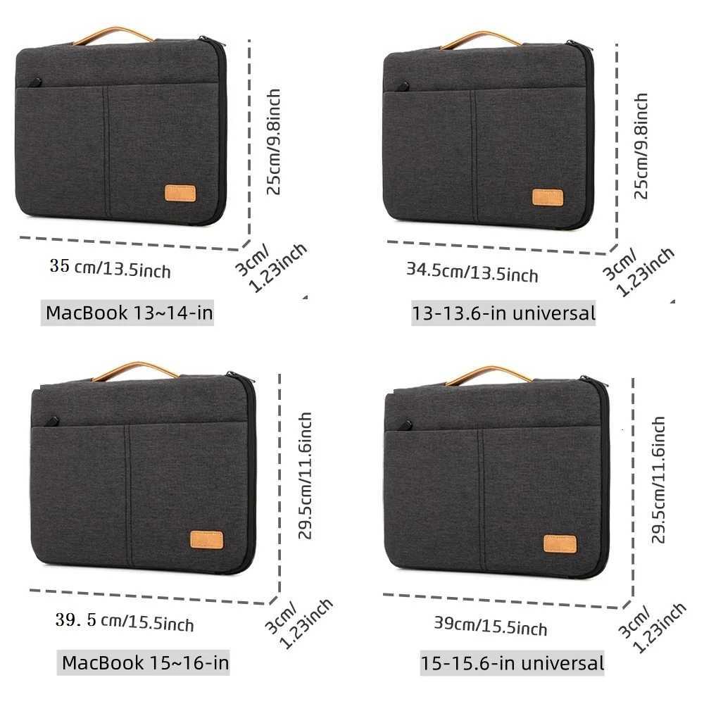 Laptop Sleeve Bag For Macbook Air Pro 133 156 14 inch Notebook Case For Xiaomi Huawei Lenovo Dell Asus Protector Laptop CoverT251208