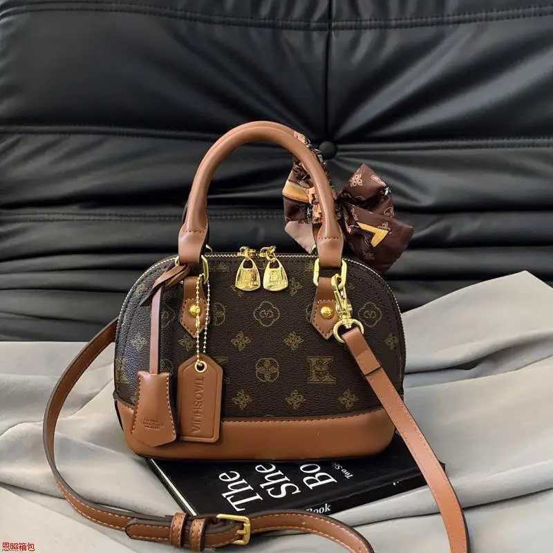 2025 Shell Print Crossbody Bag Fi Shoder Purse for Wen Textured Tote Elegant Day-to-Night Bag Chic Sling Bag Y251208