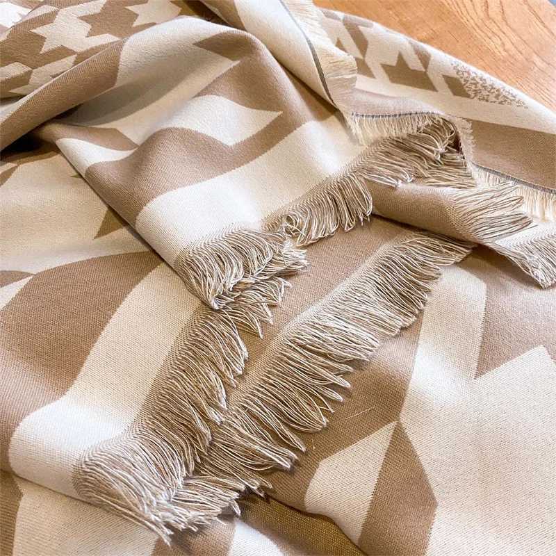 Luxury Luxury Winter Scarf Women Cashmere Warm Pashmina Brand Foulard Female Shawls Wraps Thick Soft Bufanda Poncho Scarves Stole 2024 Y251208