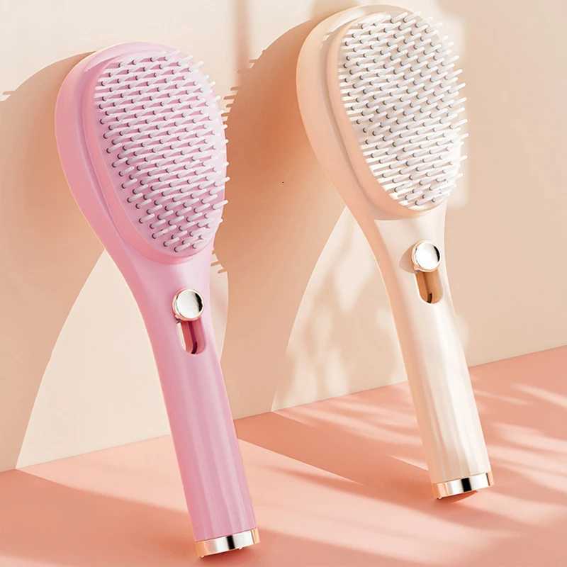 Pet hairdressing comb massage comb cats and dogs universal anti-static silicone soft teeth to clean floating hair retractable M251208 - view 4