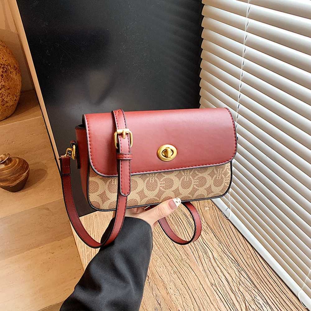 New woven pattern texture handbag fiable wens cmuting shoder bag diagal cross French stick bag Y251208