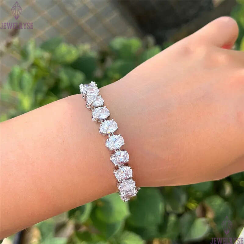 charm colorful diamond tennis bracelet designer for woman copper round yellow blue AAA zirconia crystal silver luxury bracelets womens fashion jewelry