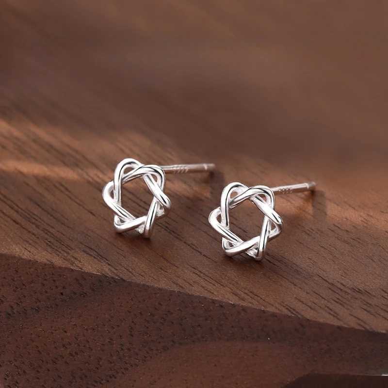 925 Sterling Silver Hypoallergenic Stud Earrings for Women Moon Star of David Maple Leaf Heart Lightning Earrings S999 Jewelry J251208