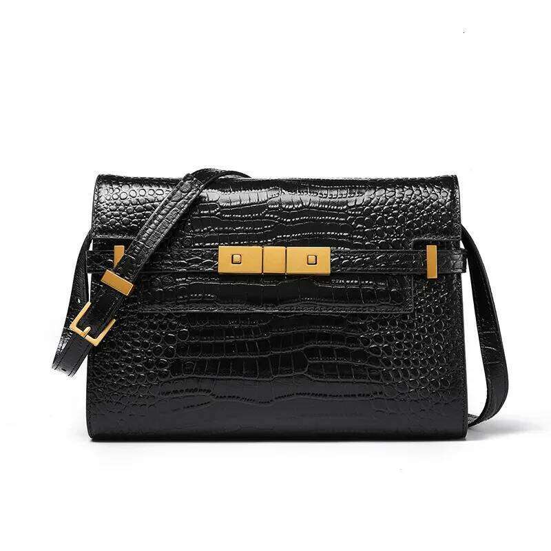 Manhattan Handbag, Retro High-End Feeling, Underarm Mailman Baguette Bag St251208