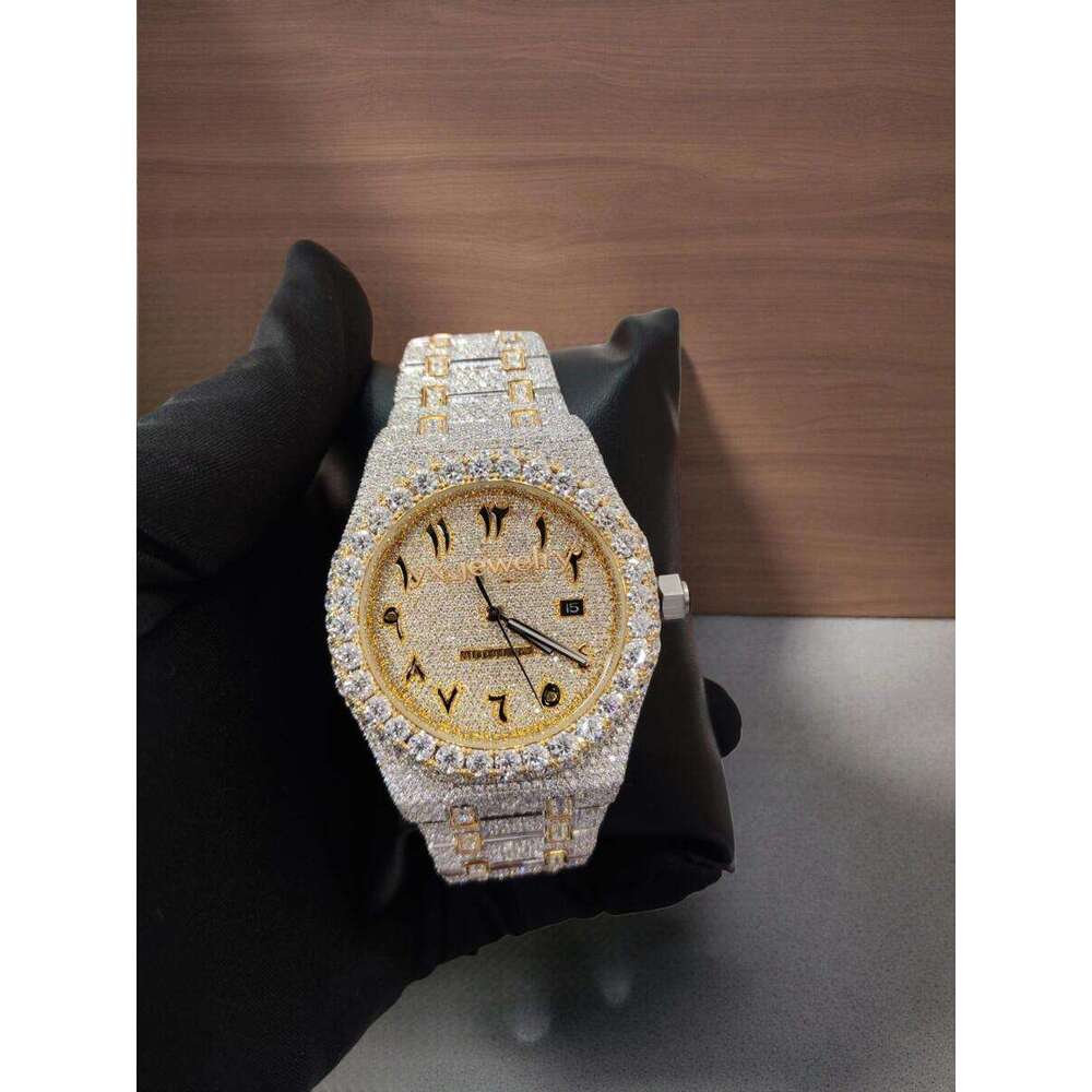 High-quality mens and womens moissanite diamond watch, Luxury design Fully Automatic mechanical D color Iced Out VVS Watches AAAAA+ Fast logistics free delivery