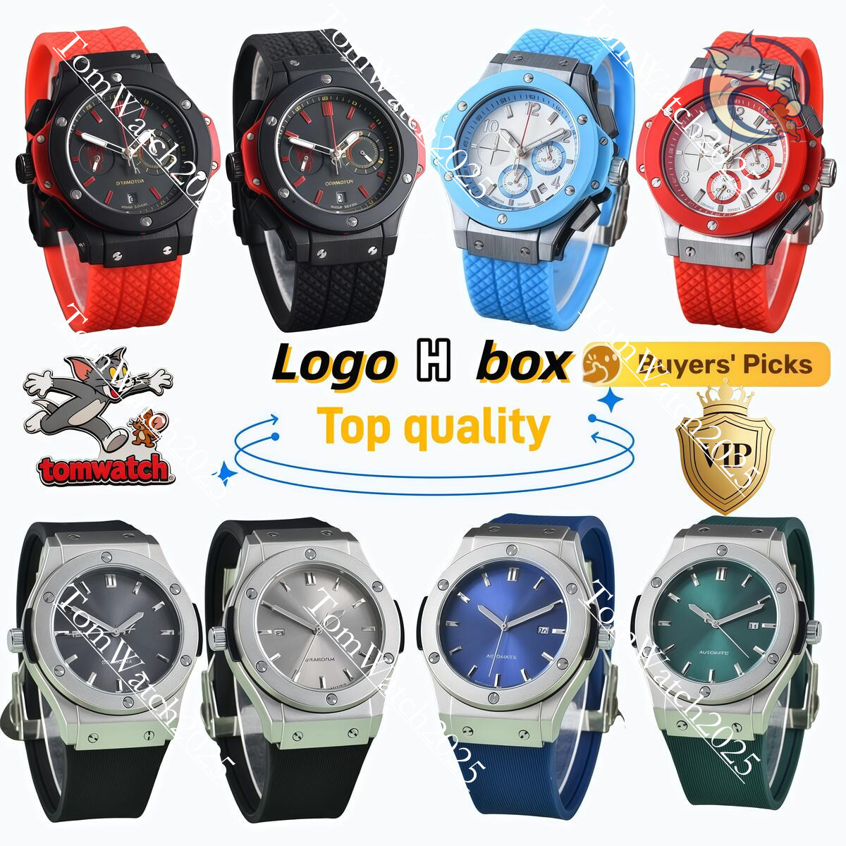 Hublotx Watch Man Designer Mens High Quality Bigbangs Hublotx Bigbang Watch Square Unico Watch Multifunctional Automatic Watch Vintage Quartz Watch With Box b30