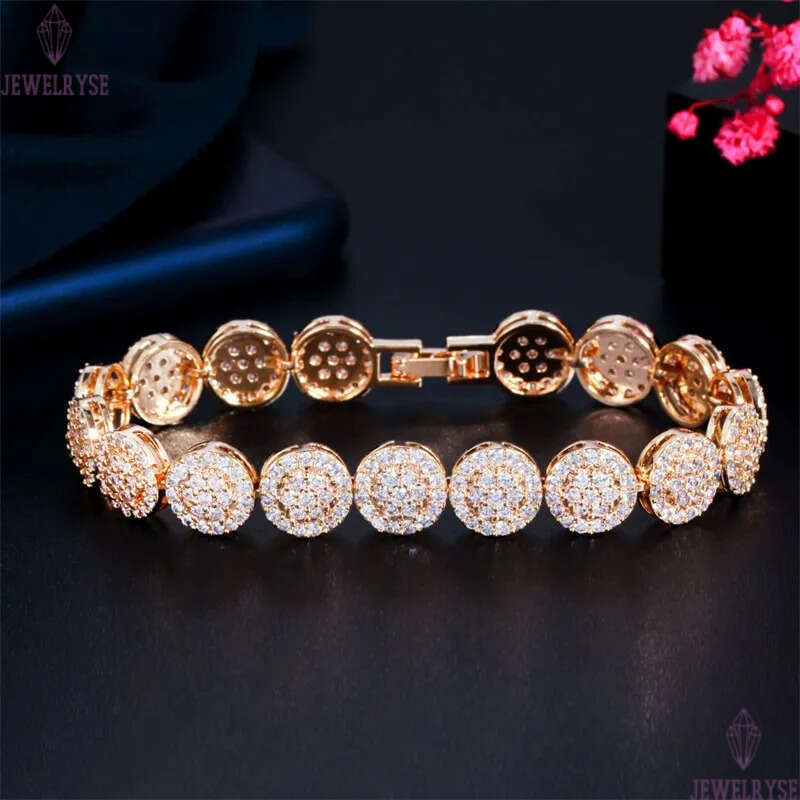 luxurious charm 18k gold bracelet designer for woman AAA cubic zirconia chian silver diamond wedding engagement bride bracelets fashion jewelry women 