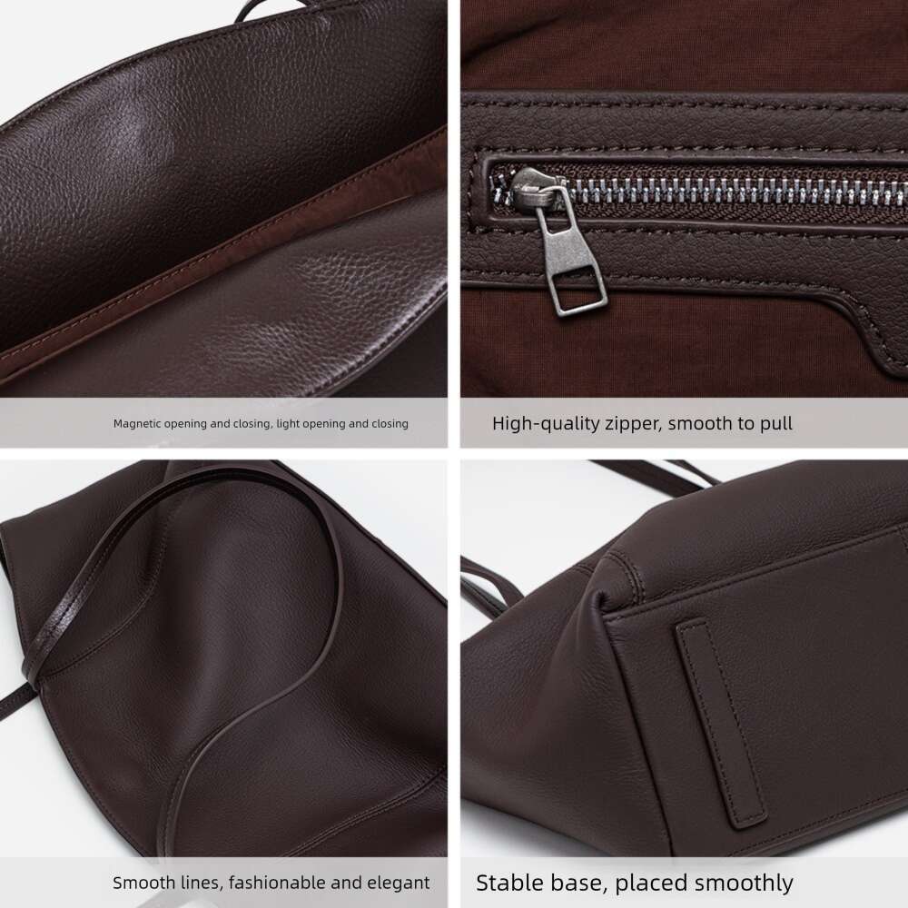 Luxury Bag Designer Shoulder Bags Totes Hobo Bag Designer Winter New Genuine Leather Handbag Commuter Top Layer Cowhide Large Capacity Tote Women S