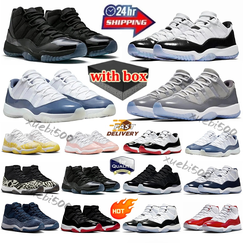 Basketball Shoes Jumpmman Mens 11s Cool Grey Cherry 11 Red Cement White Black Pink Blue Women Outdoor Sneakers Low Womens Stock in USA High Sports Trainers EUR 36-47