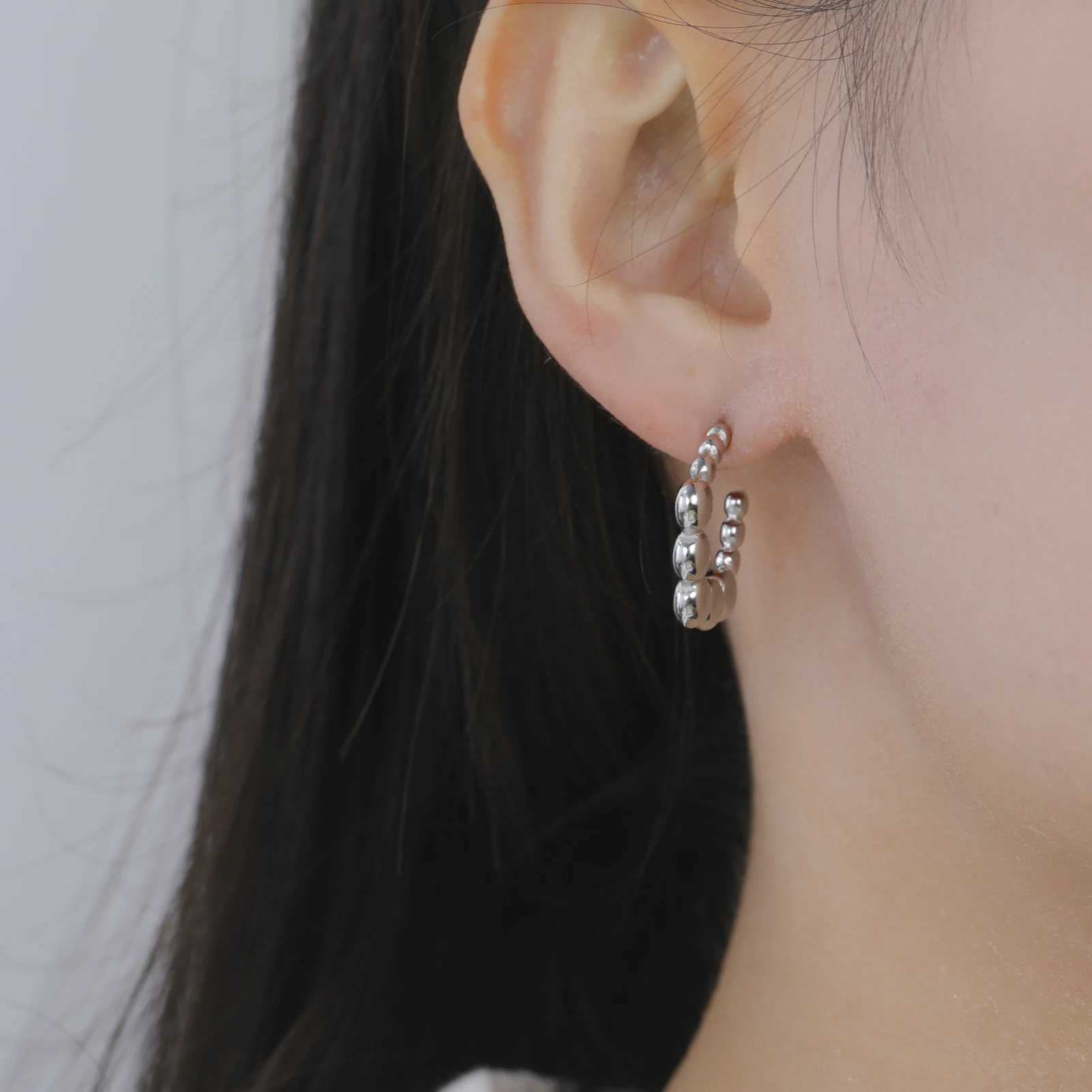 Cazador Geometric Beads Womens Earrings Gold Color Trendy Waterproof Earrings Stainless Steel Jewelry 2025 Party Wedding Gifts J251208