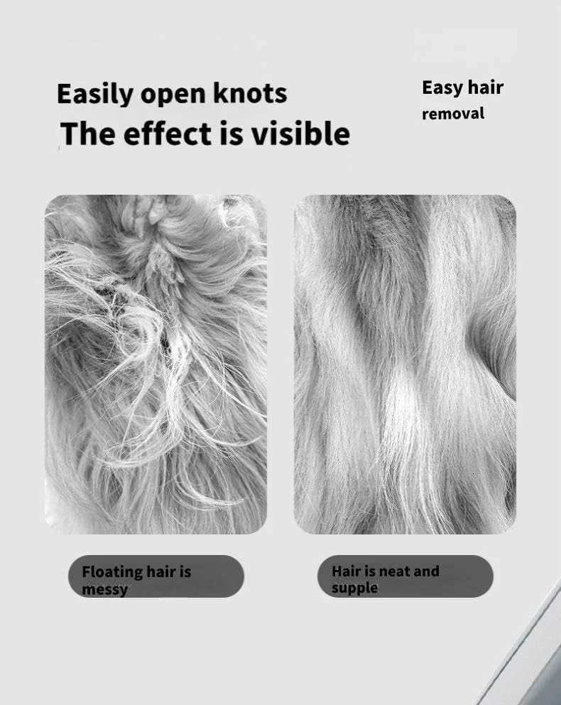 Dog Cat Grooming Brush Double-Sided Deshedding - Dematting Undercoat Rake and Pin Brush for Long and Short Haired Dogs Cats M251208 - view 7
