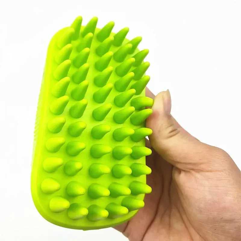 Pet Bath Brush Rubber Comb Hair Removal Brush Pet Dog Cat Grooming Cleaning Glove Massage Pet Hair Care Tool M251208 - view 5