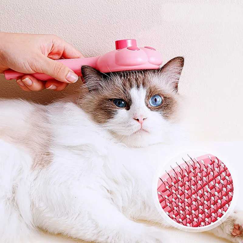 Dog Brush Self Cleaning Cat Brush Automatic Dogs Comb One Button Dog Grooming Massage Cat Brushes Pet Products M251208 - view 3