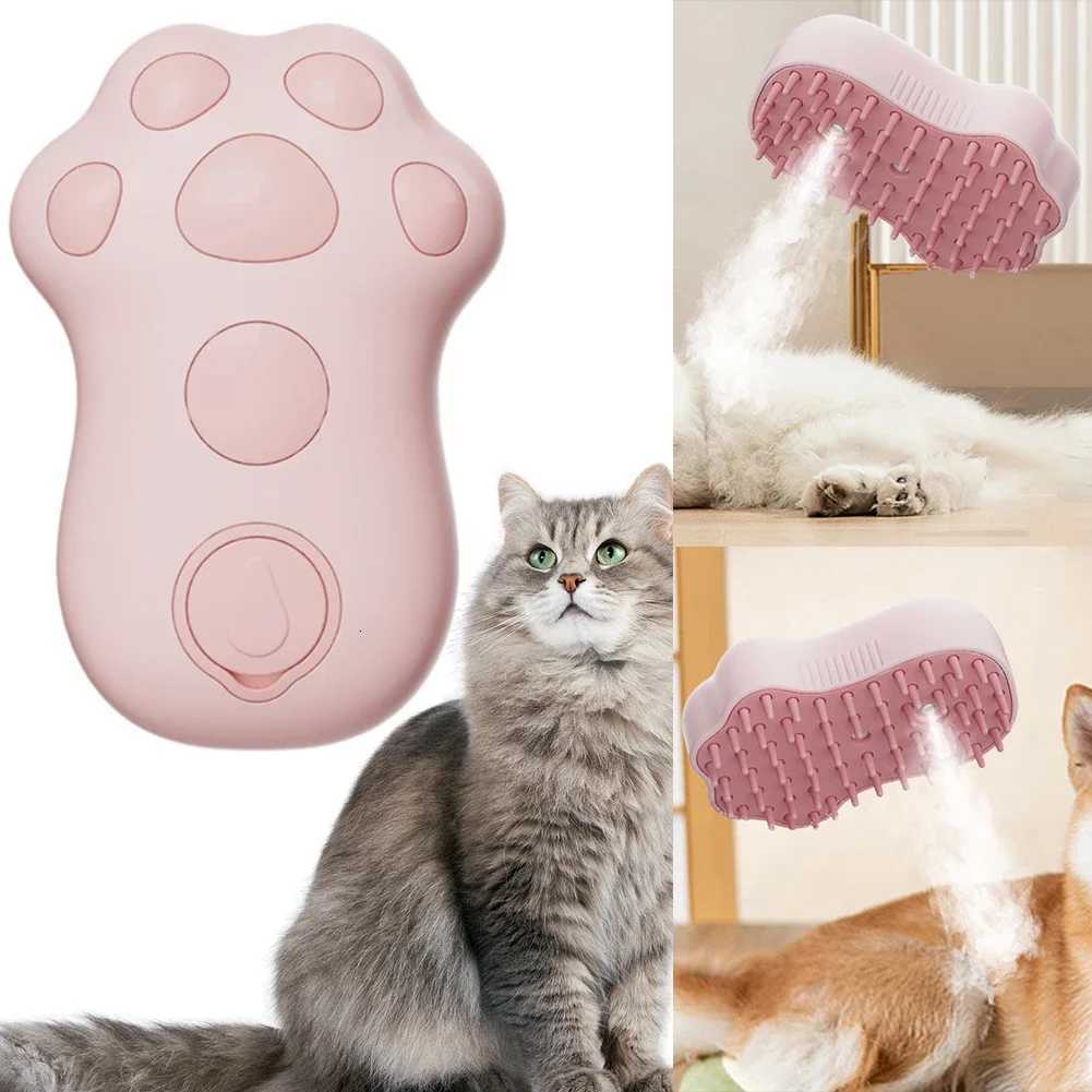 Cat Bath Brush 3 in 1 Multifunction Steaming Grooming Brush Rechargeable Dog Spray Brush for Long/Short Hair Pets Massage Comb M251208 - view 5