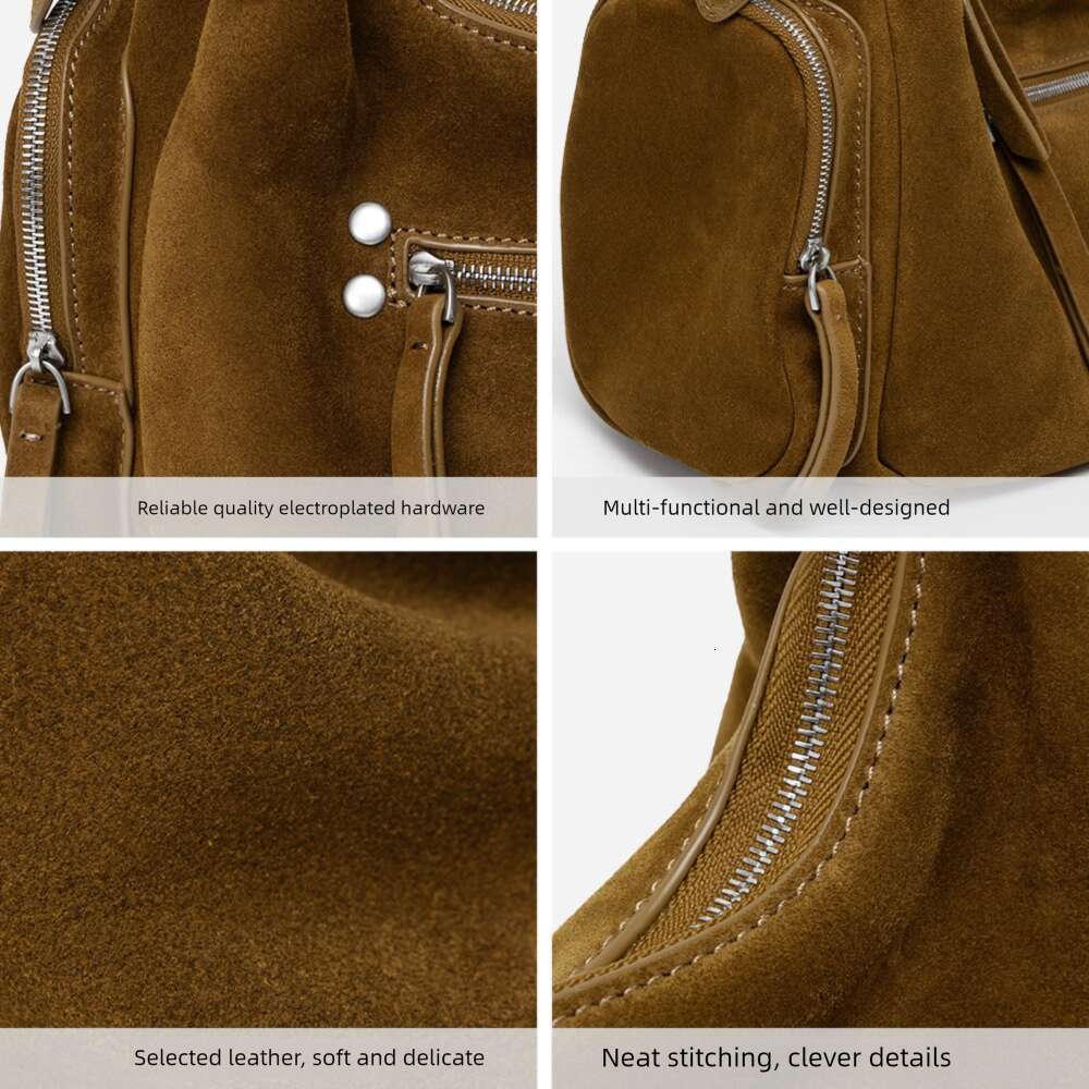 Luxury Bag Designer Shoulder Bags Totes Hobo Cross Border Vintage Genuine Leather High End First Layer Cowhide Motorcycle Crossbody Women S Underarm B