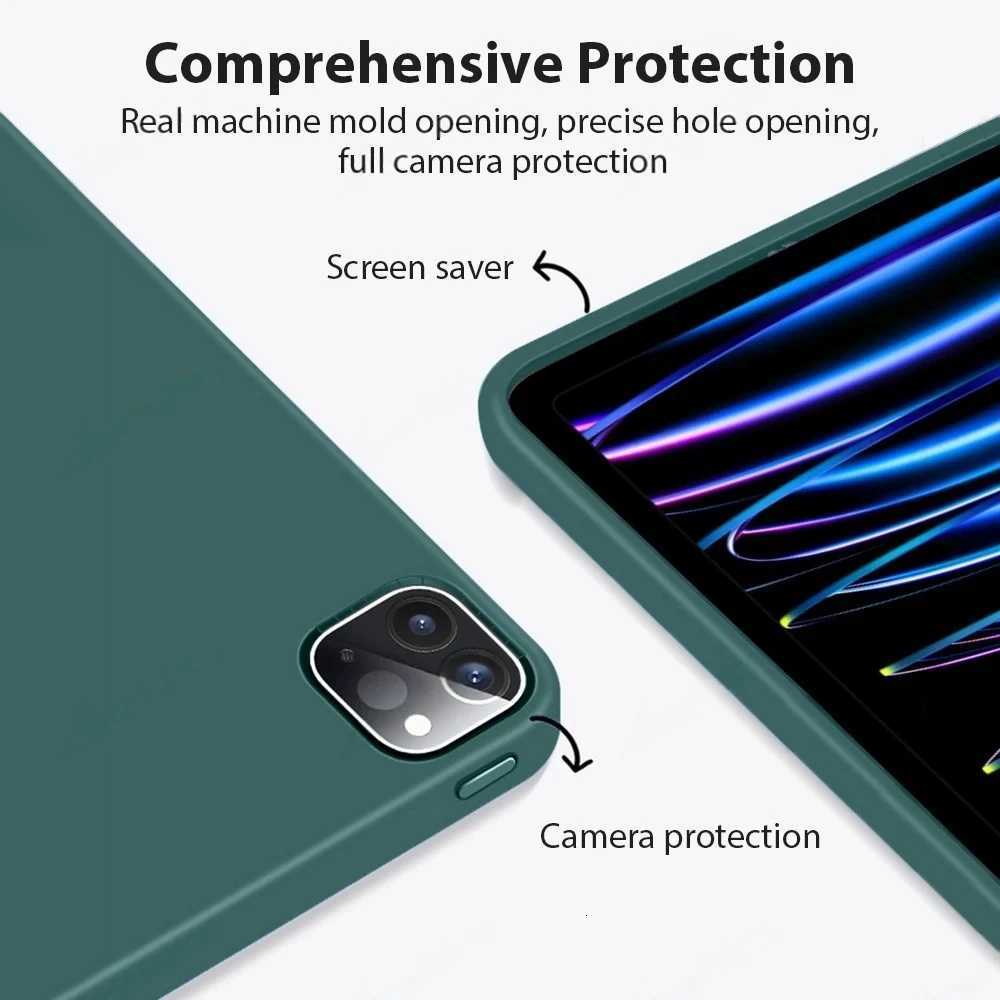 TPU Soft Silicone Tablet Cases for iPad Pro 13 M5A3361 2025 7th Gen M4 2024 Air 13 M3 M2 Case Trifold Stand Auto Sleep/Wake C251208