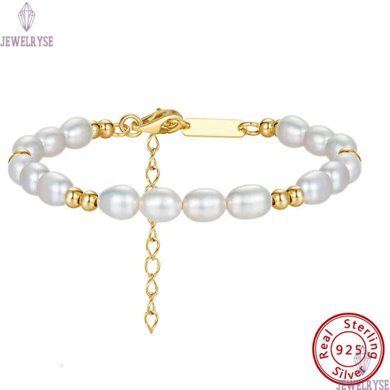 5mm natural pearl bracelet designer woman charm gold beads bracelets s925 sterling silver chains womens luxury jewelry birthday friend valentines day 
