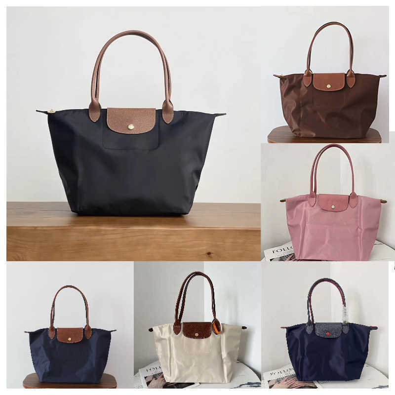 2026 10A Designer Longly Champness Longlys Nylon High Quality Women Bags Women Lady Large Shopping Bag Handbags Beach Navy Blue Black Brown Large Sizes Tote Bag 9D3