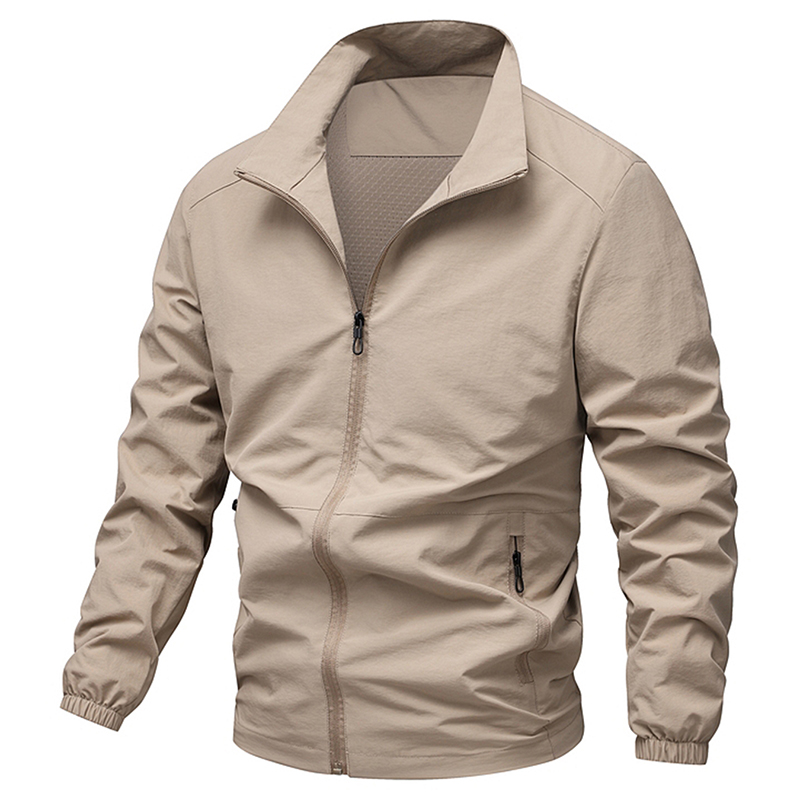 Korean Style Casual Jogger Jacket Breathable Lightweight Fabric Perfect For Spring Fall