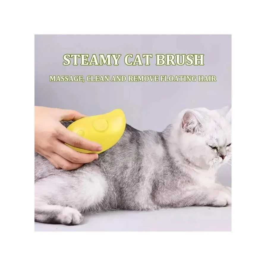 Cat Dog Steamy Brush Steam Brush Electric Sprayer for Massage Pet Grooming tool Shedding 3 in 1 Electric Sprays Massage Combs M251208 - view 3