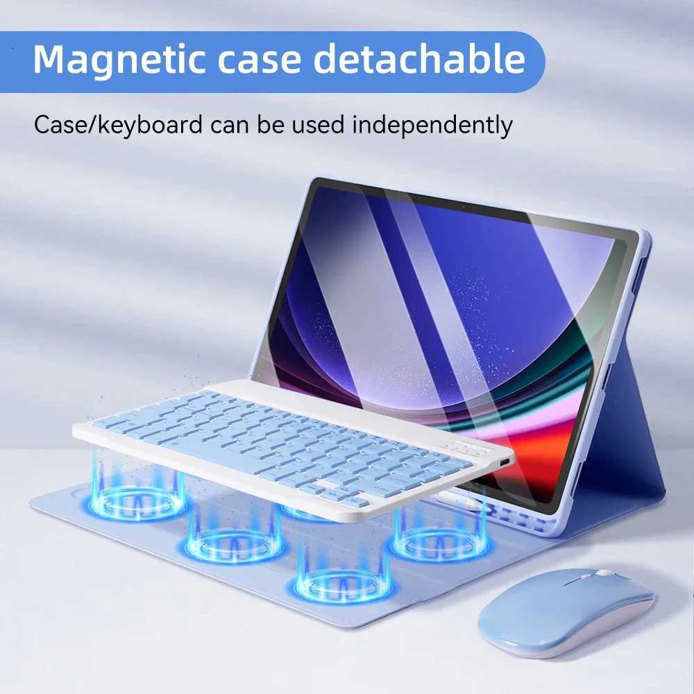 For tablet Keyboard Case s For s6 lite 104 S7 11 S8 11 S7 Plus S7 FE S8 Plus 124 A8 105 A7 104 Tablet Cover C251208